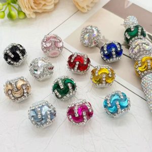 heavy-duty moon crystal glass diamond ball beads